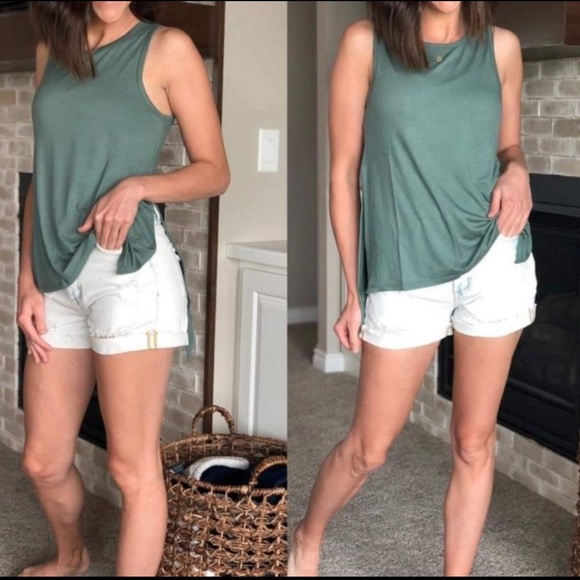 Zyia finesse athletic tank top in Olive Green Size Medium - Picture 4 of 14